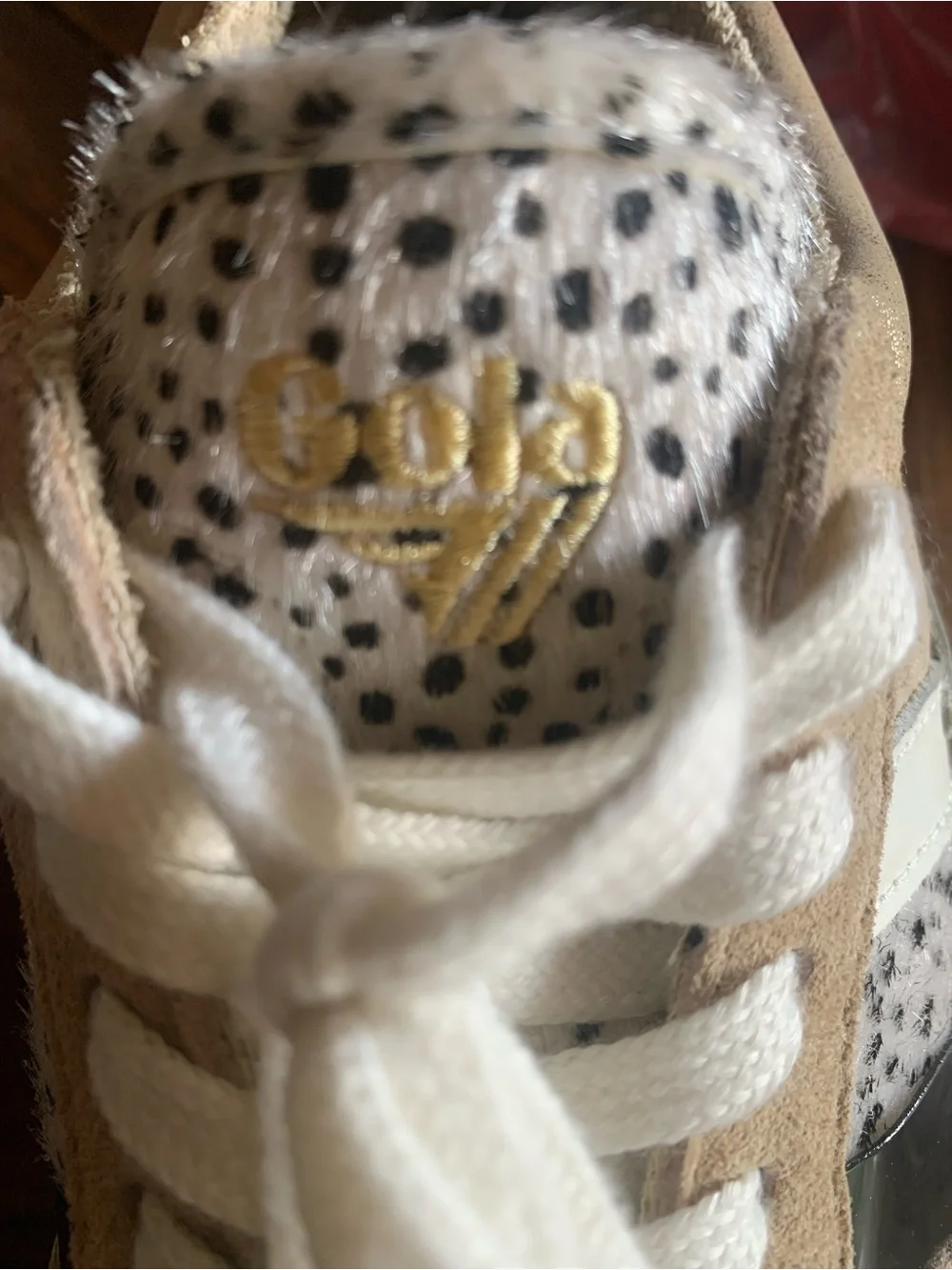 Gola Classics Women's Eclipse Mode Cheetah Gold Sneakers 7